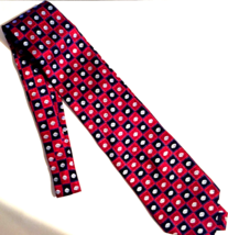 Pfizer neck tie 100% silk red, blue, black , 58 inches long  (viagra) - £6.04 GBP