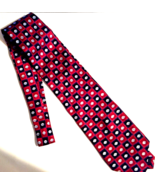  Neck tie 100% silk red, blue, black , 58 inches long   - £5.76 GBP