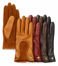 UGG Gloves Krewe Leather Brown Medium New $165 - $124.49