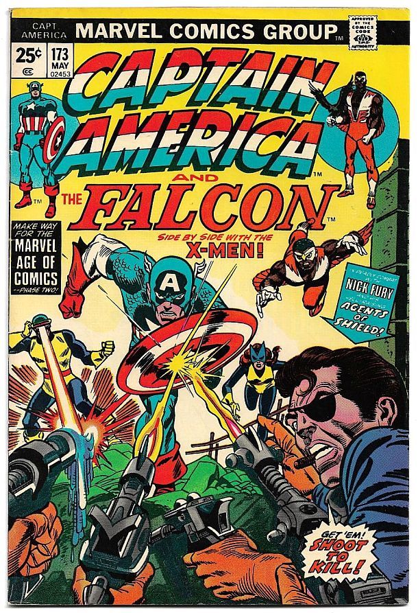 Primary image for Captain America #173 (1974) *Marvel Comics / The Falcon / Nick Fury / The X-Men*