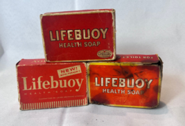Vtg Lifebuoy Soap Bars Face Body And Hands In Original Boxes Lever Bros Lot Of 3 - £23.42 GBP