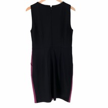 Bandolino purple black piped colorblocked pocket sleeveless sheath dress... - $19.99