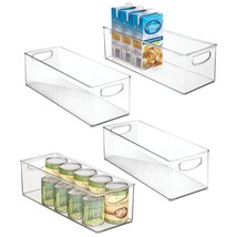 mDesign Plastic Stackable Kitchen Organizer - Storage Bin with Handles for Refri - £69.51 GBP