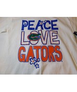 Oki Wear Youth Unisex Florida Gators T Shirt L large White Peace Love Ga... - £14.10 GBP