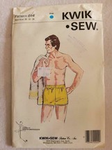 Vintage Kwik Sew 814 Men's Swim Trunks Pattern 1970's Style Sizes: 30-34 UC - $19.99