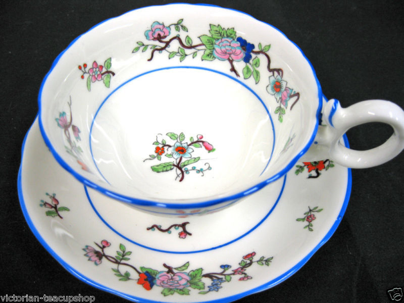 COALPORT OLDER VICTORIAN'S TEA CUP AND SAUCER DUO AWESOME  - $41.13