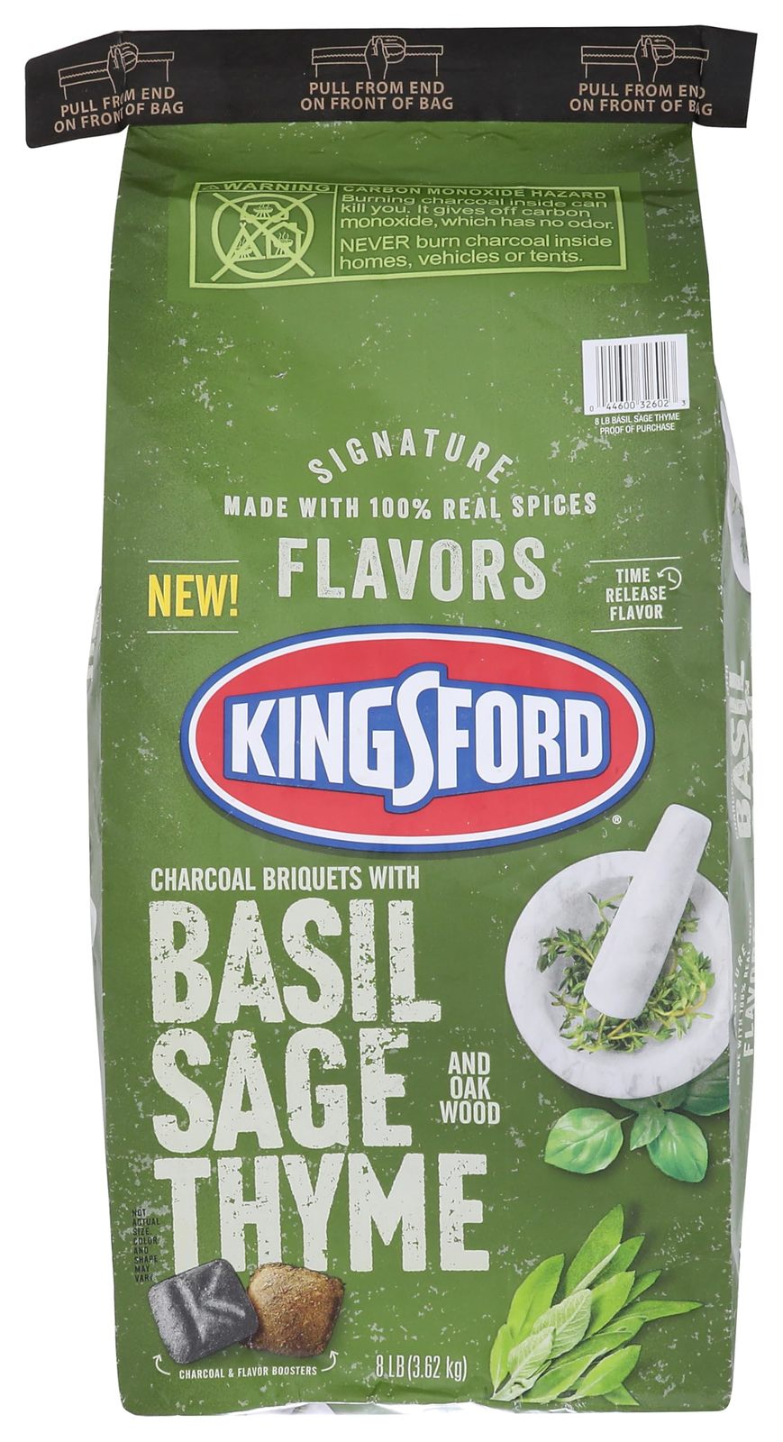 Kingsford, Charcoal Briquets with Basil Sage Thyme and Oakwood, 128 Ounce - $31.90
