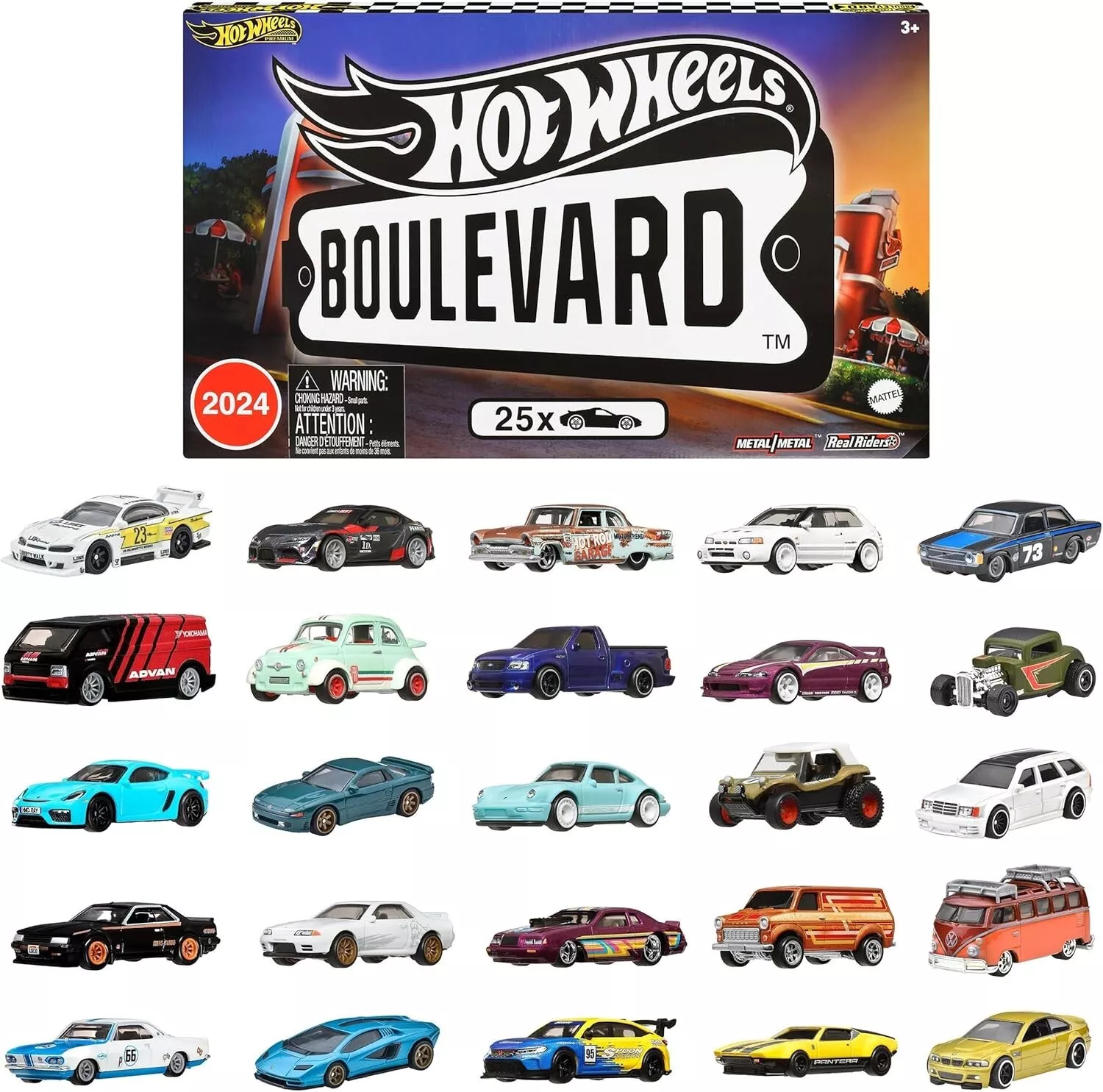 Hot Wheels Boulevard 25 Car Factory Set Complete FOR FUN - £114.98 GBP