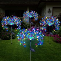 2Pcs 150 Led Solar Firework Starburst Light Fairy Lamp Garden Path Outdoor Decor - £36.76 GBP