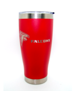 Atlanta Falcons NFL 20 oz Etched Logo Stainless Steel Hot Cold Tumbler Red - $38.03 CAD