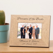Personalised Wedding Gift Photo Frame Wedding Day Dad Gift Father Mother... - £11.95 GBP