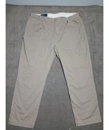 Polo Ralph Lauren Big Andrew Pants Size 40x30 Dark Khaki Cotton - $20.00