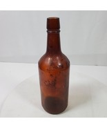 Vintage Brown Apothecary Bottle 10.5 Inch Tall 4/5 Quart NO CORK - $55.00