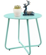 Small Metal Table Furniture Side End Accent Outdoor Patio Coffee Garden ... - £42.90 GBP