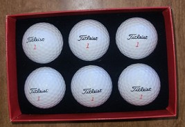 Titleist #1 DT Distance Box of 6 Golf Balls New (Boyer) - $14.00
