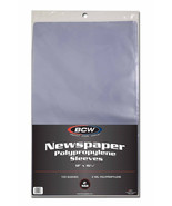 BCW Newspaper Sleeves - 12x16 100 Acid Free Crystal Clear Polypropylene ... - £19.46 GBP