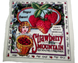 STRAWBERRY MOUNTAIN Fabric 1 print 6.5x6.5" pot holders sewing crafts(se... - $2.10