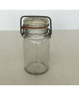 Vintage glass jar wire closure bale K 1881 canning jar primitive home decor - £15.64 GBP