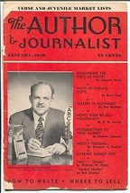 Author &amp; Journalist 1/1949-pulp mag info-Stanton Coblentz-Overholster-P/FR - £25.11 GBP