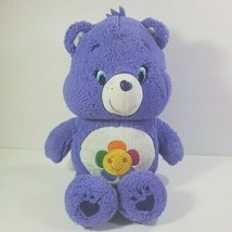 Care Bears Plush Harmony Purple Cuddle Stuffed Animal Flower 15 in Kids Toy - £17.82 GBP