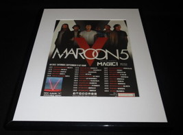 2015 Maroon 5 World Tour Framed 11x14 ORIGINAL Advertisement - £27.23 GBP