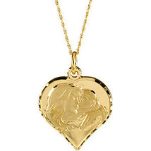 14K Gold &quot;My Beautiful Child&quot; Heart Necklace - £401.23 GBP