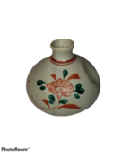 Vintage Chinese / Japanese 4&quot; Clay Bud Vase Hand Painted Floral see Make... - $284.64 MXN