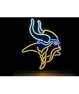 NFL Minnesota Vikings Football Beer Bar Neon Light Sign 15&quot; x 14&quot; - £390.13 GBP