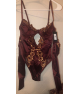 NWT Fredericks Of Hollywood Andrina Teddy SZ Small Detachable Sleeves MS... - €12,88 EUR