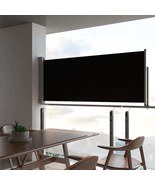  Side Awning Black Screen + Grey Stand Polyester, Powder-Coated Iron - $192.09 CAD