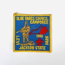 Boy Scout BSA Blue Grass Council Camporee Patch 1981 Levi Jackson State ... - £4.47 GBP