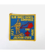 Boy Scout BSA Blue Grass Council Camporee Patch 1981 Levi Jackson State ... - $5.69