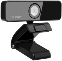 1080P Webcam with Microphone, Auto Focus Full HD Computer Webcam 360  Rotatable - £19.44 GBP