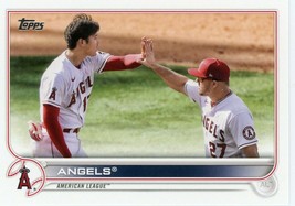2022 Topps #159 Mike Trout &amp; Shohei Ohtani Angels⚾ - £0.69 GBP