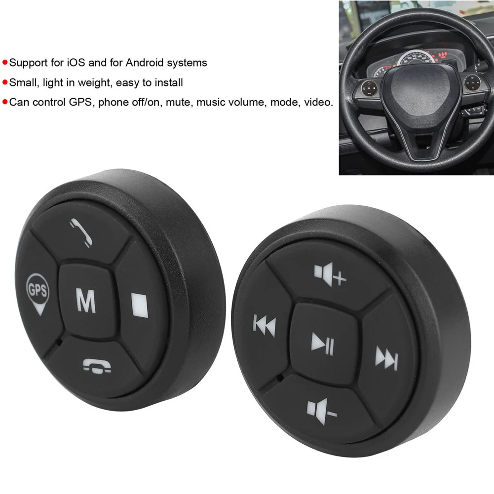 Wireless Car Steering Wheel Controller for Car Android DVD Player - 10 Keys - £21.33 GBP