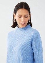 Fdj mockneck tunic sweater in Cornflower - size XL - £56.24 GBP