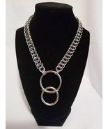 Aluminum Butted Double O-ring necklace Valentine gift,mothers day gift - £38.02 GBP