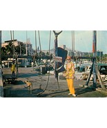 Acapulco Sailfish Woman in Yellow Pesca Del Pez Vela Unused Mexico Postc... - $10.17 CAD