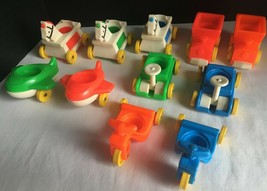 Fisher Price Vintage Play Family Little Riders Lot Tricycle Plane Train ... - £14.94 GBP