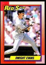 Boston Red Sox Dwight Evans 1990 Topps Baseball Card #375 nr mt - £0.40 GBP