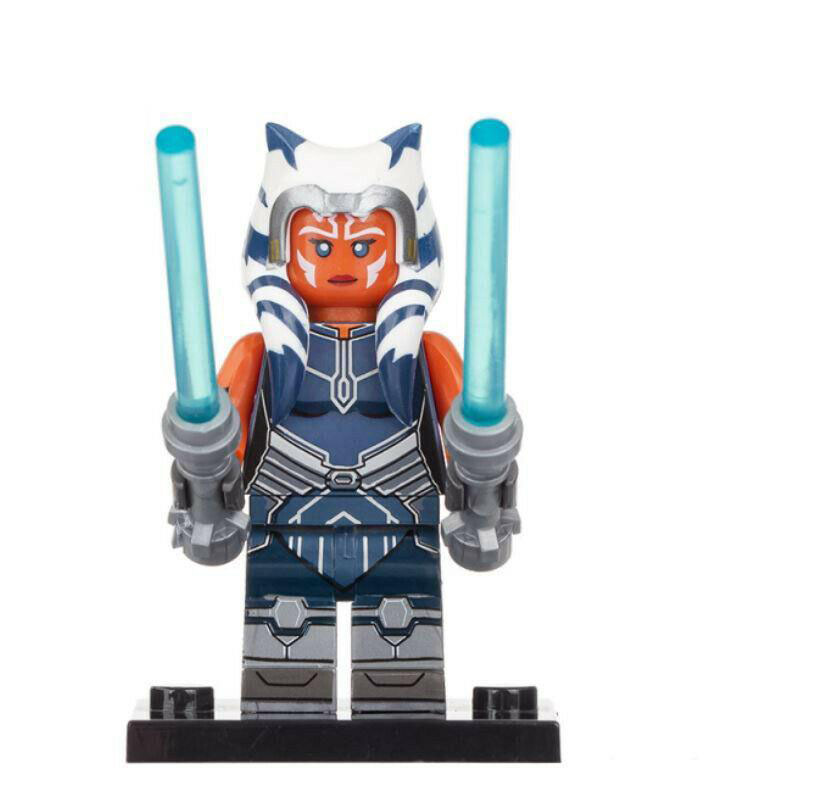 1pcs Star Wars Ahsoka Tano The Clone Wars Minifigure Building Blocks Toy