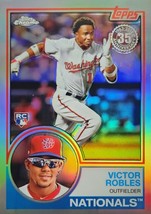 Victor Robles 2018 Topps Chrome 1983 Retro 35th Anniversary Refractor RC #83T-8 - £5.03 GBP