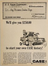 1964 Print Ad Case 600 Combine Harvester for Farm Made in Racine,Wisconsin - £12.83 GBP