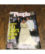 Vintage people weekly magazine Oct 1991 Liz and Larry wedding cover came... - $19.75
