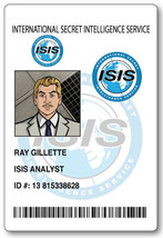 Ray Gillette From Archer Id Name Badge Tag Prop Halloween Safety Pin Back - £11.86 GBP