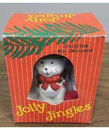 Christmas Ornament Jolly Jingles Cat Bell Porcelain Bisque 23 With Origi... - €12,70 EUR