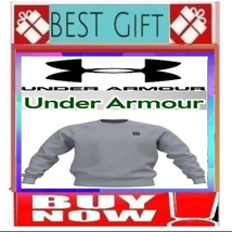 ✅?SALE⚠️??UNDER ARMOUR Fleece UA LOGO Crewneck SWEATSHIRT???BUY NOW??️ - £30.90 GBP