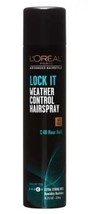 L&#39;Oreal Paris Lock It Weather Control Hairspray, Extra Strong Hold, 8.25 Oz. - £10.17 GBP