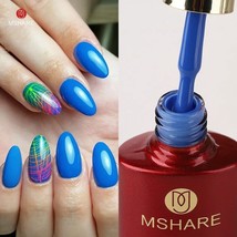 MSHARE Neon Nail Gel Polish Camouflage Rubber Base Fluorescent Nail Soak Off UV - $11.44+