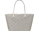 Tory Burch Ever Ready Basketweave Print Zip Tote Bag w/ Pouch ~NWT~ New ... - £214.96 GBP